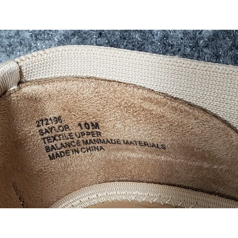 Rachel Zoe Women Mary Jane Ballet 10M Beige Adjustable Strap Flat Comfort Shoes
